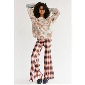 Free People Bethany Pleated Flare Pants